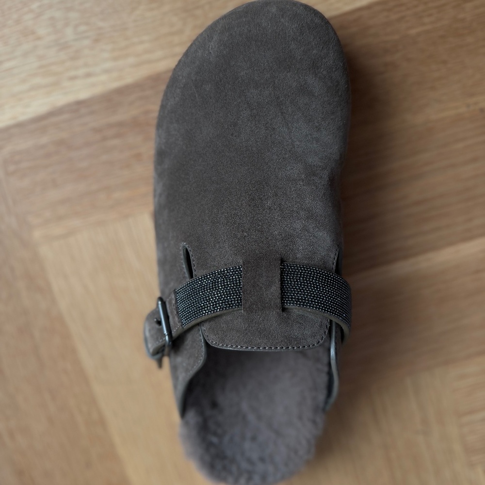 Brunello Cucinelli Monile-Detailed Clogs/mules, dark brown, size 41 - Picture 3 of 8